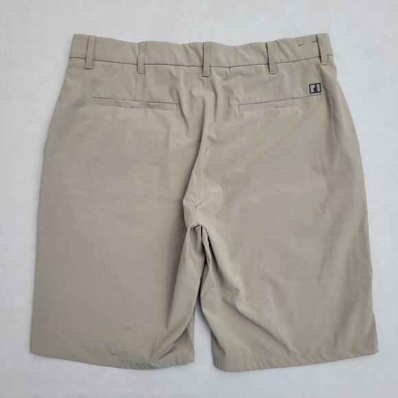 Johnnie-O Prep-Formance Shorts 34 Stone Flat Front Stretch Golf Casual Mens - Picture 9 of 9